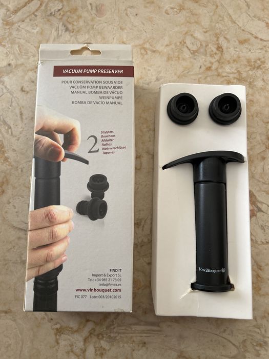 Bomba de vacuo manual para garrafas de vinho427808135829923841