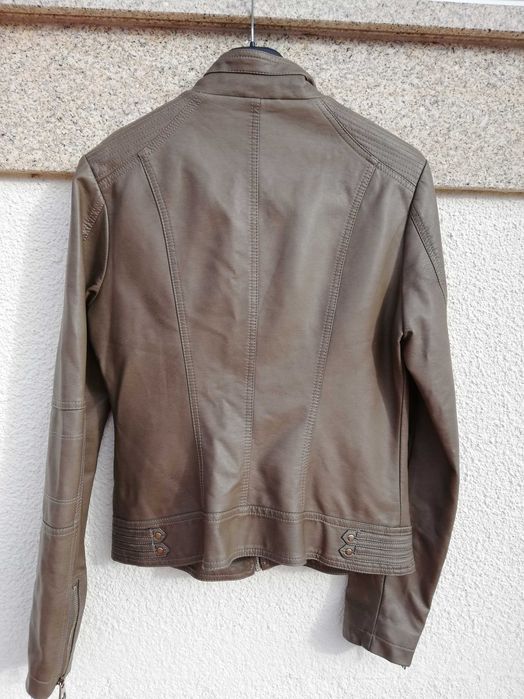 Blusão estilo motard senhora