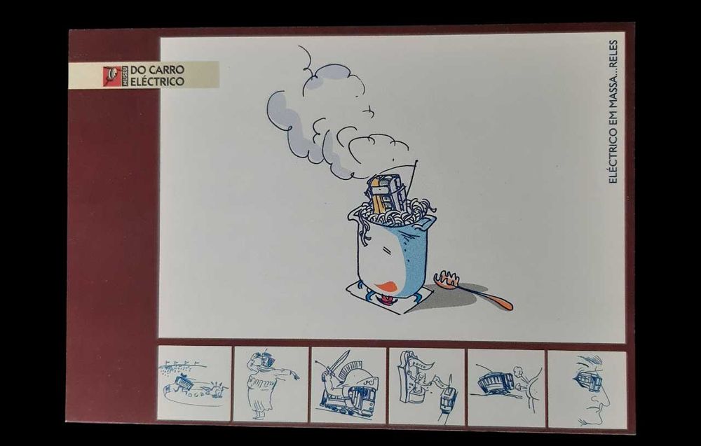 Colecionadores - Coleção de 7 postais - Museu do Carro Elétrico