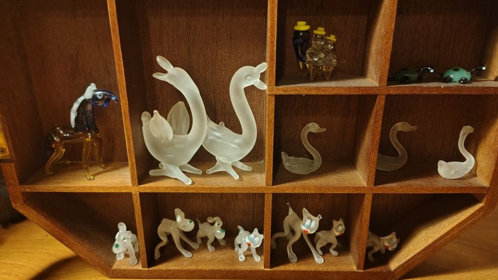 Figurki że szkła Murano