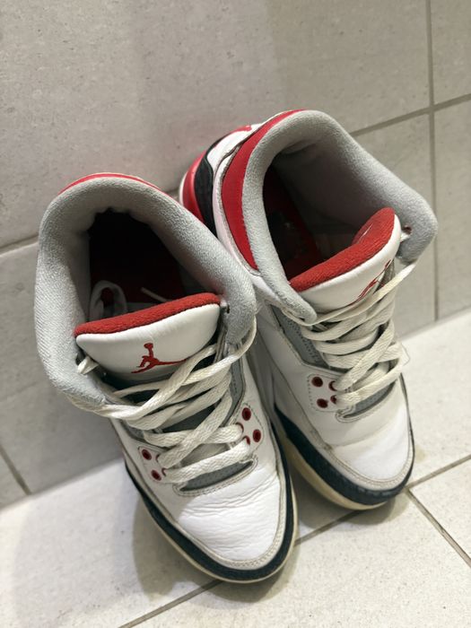 Jordan retro 3 fire red 38