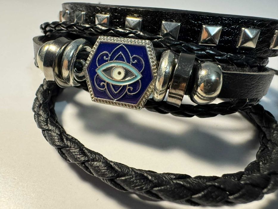 trzy bransoletki oko proroka boho (b13)