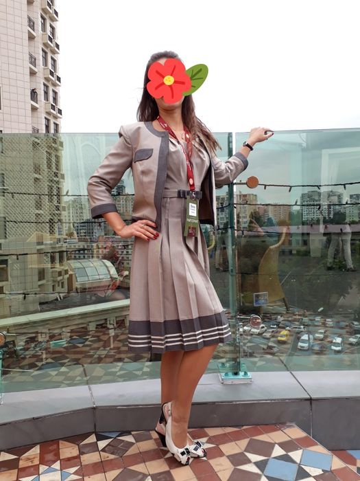 Плаття білоруське з піджаком Ninele офіційне класичне плаття