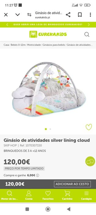 Ginásio de atividades silver lining cloud