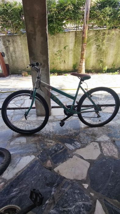 Bicicleta TEAM a precisar de pequenos arranjos.