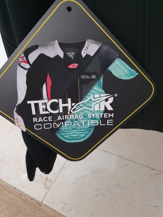 Casaco em pele preto  para moto novo alpinestar novo