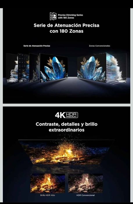 TCL 55Q6C, 55" QD-Mini LED TV, 4K HDR Premium de 1000 nits