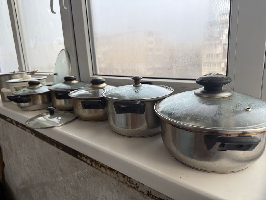 Набор кастрюль 7 кастрюль и 9 крышек