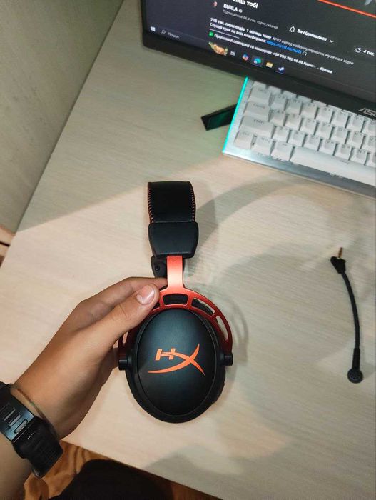 Ігрові навушники HyperX Cloud Alpha | Відмінний стан blue сині