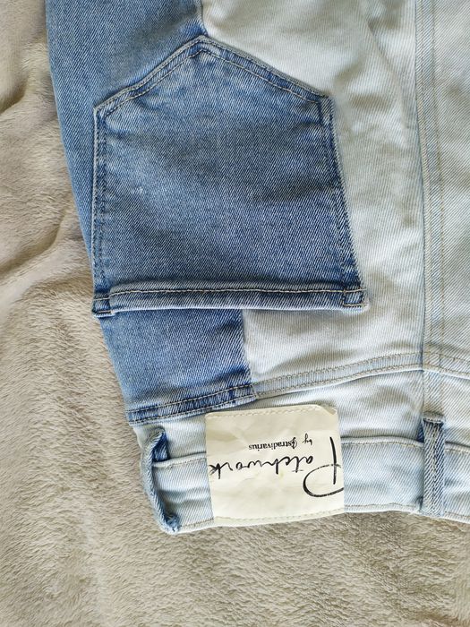 Jeansy Patchwork Stradivarius XS 34