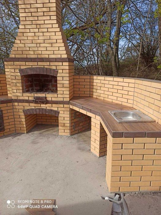 Цегла вогнетривка, пічна  для груби, каміну, печі, мангалу, барбекю