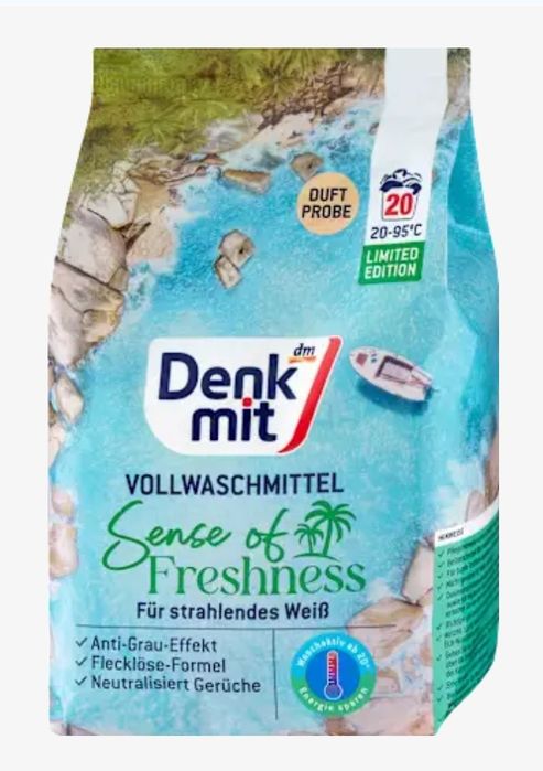 Denkmit Пральний порошок для прання ароматизований, 20 прань, 1.3 кг