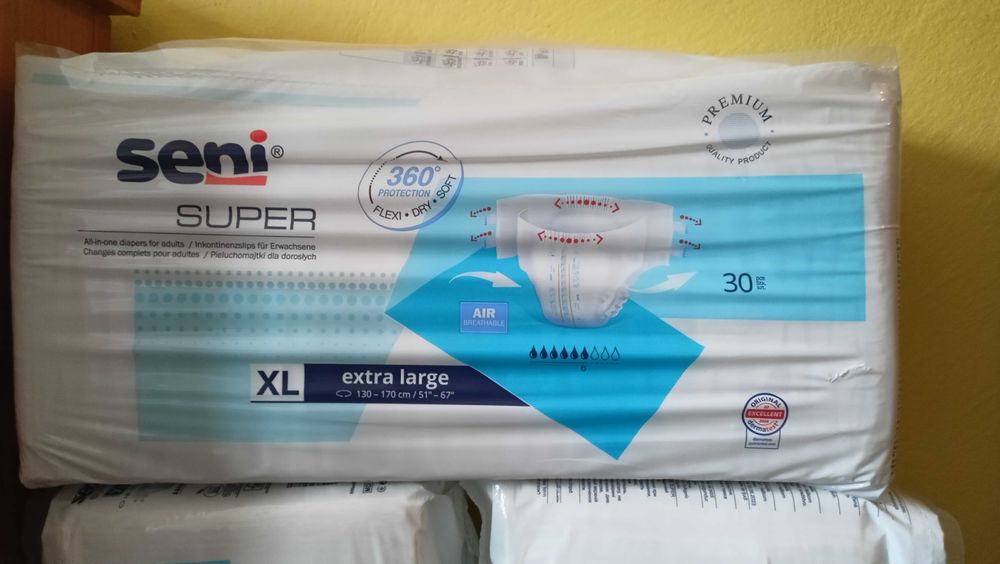 Pieluchy dla dorosłych XL