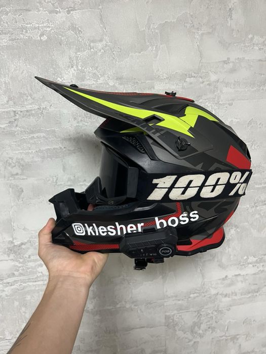 Шлем кросовий FOX з гарнітурою