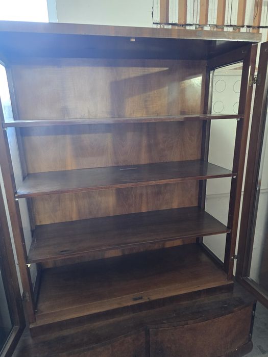 Rezerwacja. Witryna Art Deco / biblioteczka przeszklona – do renowacji