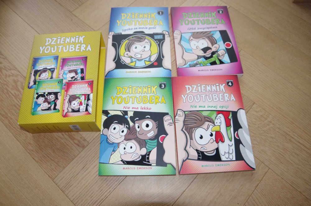 Dziennik Youtubera sezon 1,2,3,4 autor Marcus Emerson
