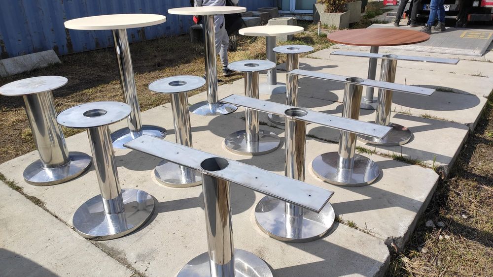 Podstawa pod stół chromowana