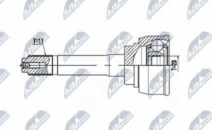 Ponta de cardan Opel Campo Bedford Brava TFS54 2.5 Diesel