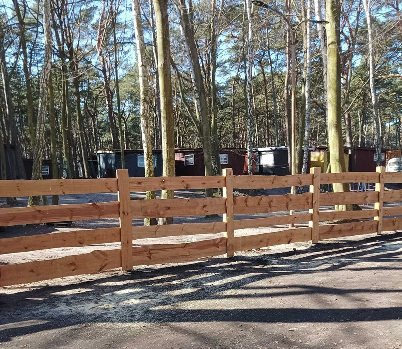 Ogrodzenie drewniane płot ranczo