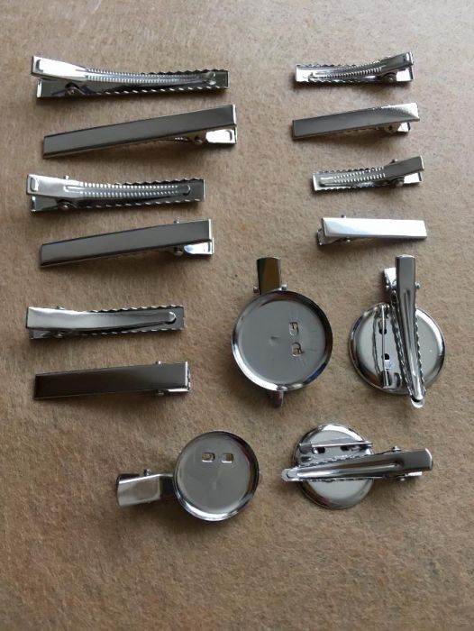 Заготовки для заколок (уточка, крокодильчик)