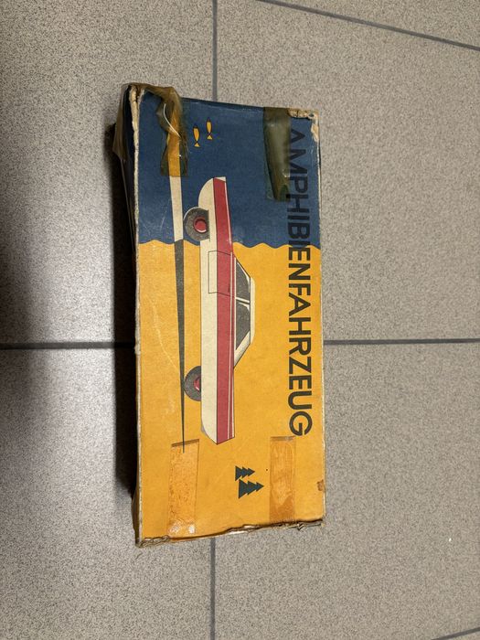 Pudełko do zabawki amfibia prl ddr