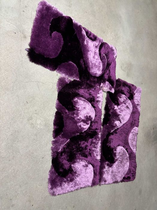 Conjunto de 3 tapetes de quarto lilás