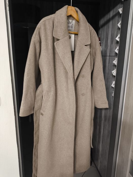 DIVERSE, Płaszcz damski COATANA, beż NOWY s/m