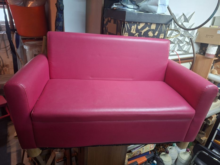 Sofá infantil rosa