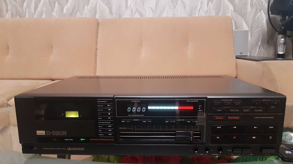 Кассетная дека Sansui D-590R Reverse ТОП !!! made in Japan