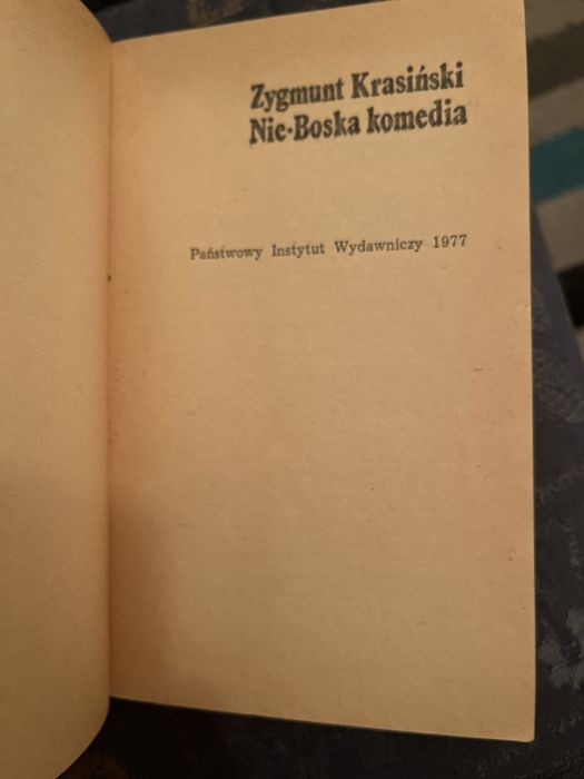 Zygmunt Krasiński Nie-Boska komedia