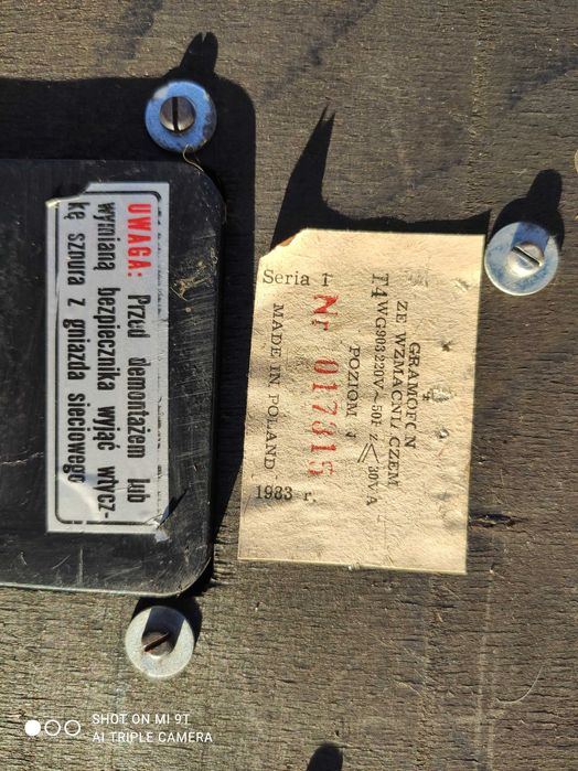 Gramofon Unitra WG-903 Artur Stereo 1983 rok.