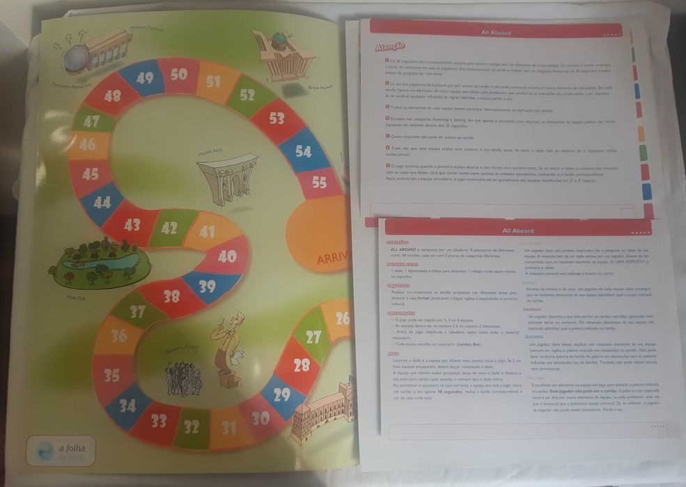 Jogo 'All Aboard' para Aprender Inglês