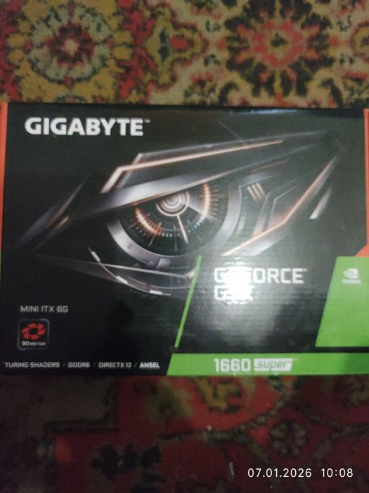 Gigabyte GTX 1660s  6gb +Тести Cтан ідеальний