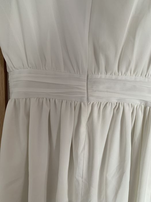 Biała elegancka sukienka S