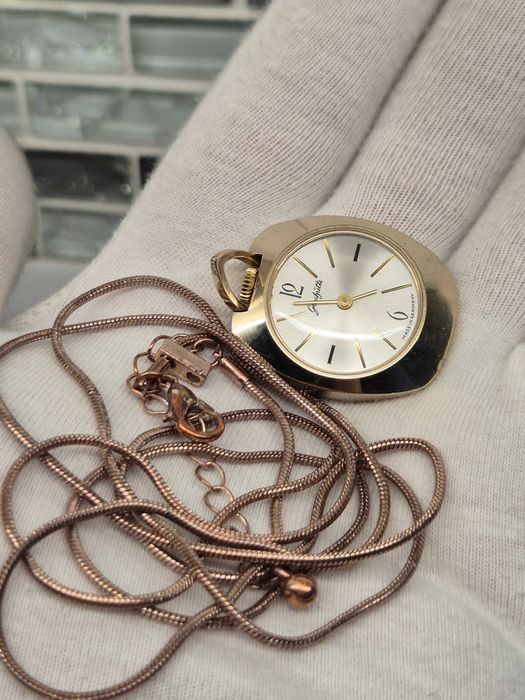 Rzadki unikalny zegarek naszyjnik *Glashutte*