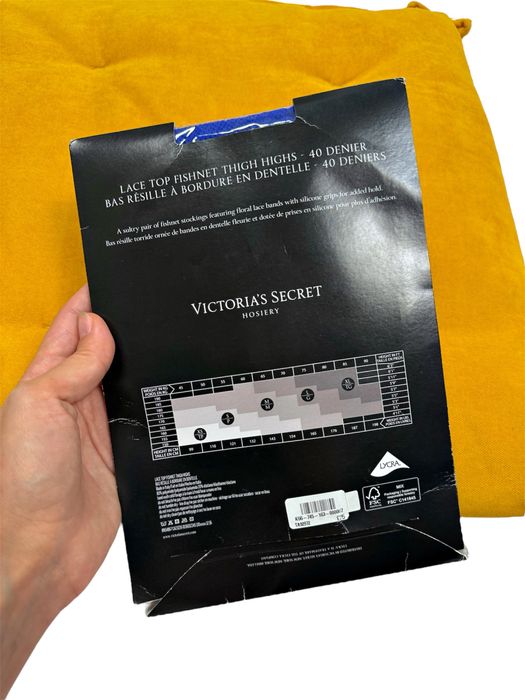 Сітчасті сині чулки панчохи XL Victoria's Secret оригінал