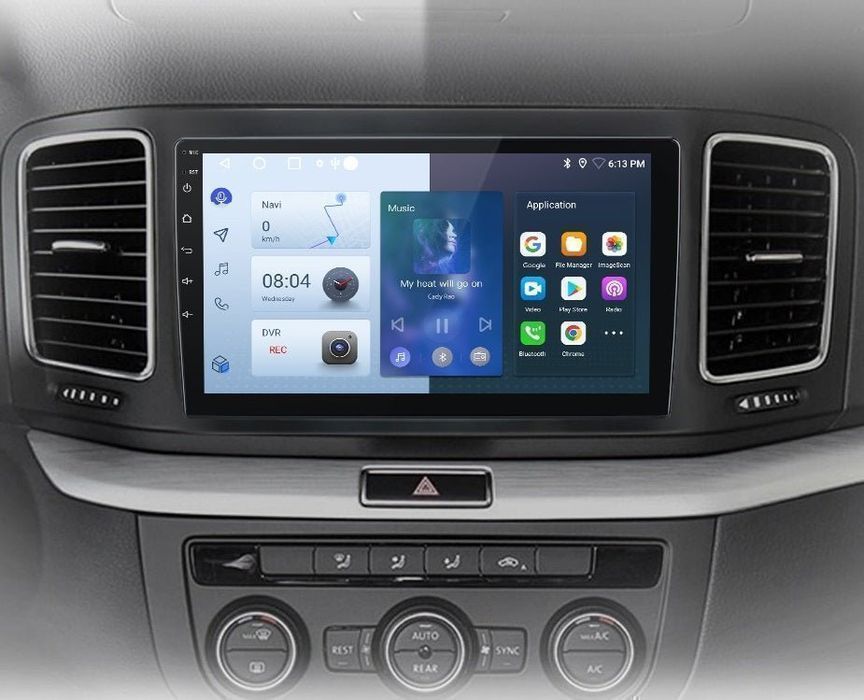 VW Sharan 2012–2018 – Radio Android 9" CarPlay