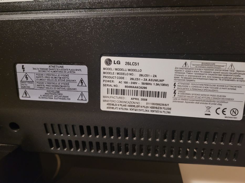 Telewizor LG26LC51 26cali sprawny
