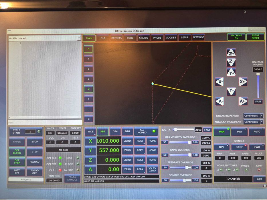 Frezarka CNC 1000x550