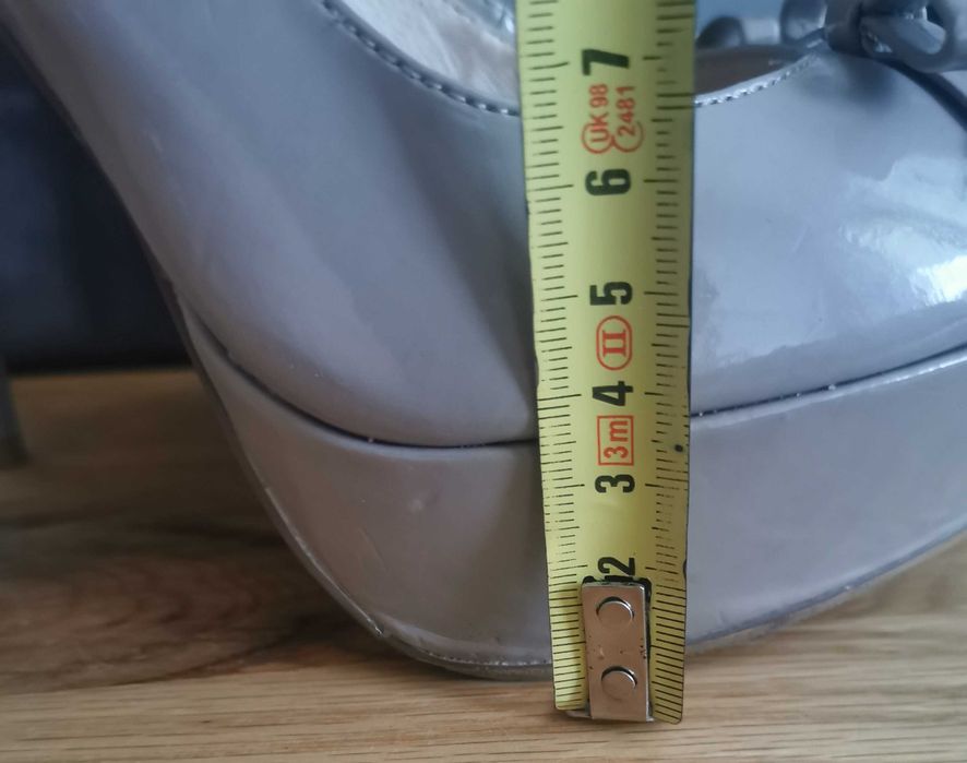 mega wysokie szpilki r. 38 PrimaModa mokka 13 cm
