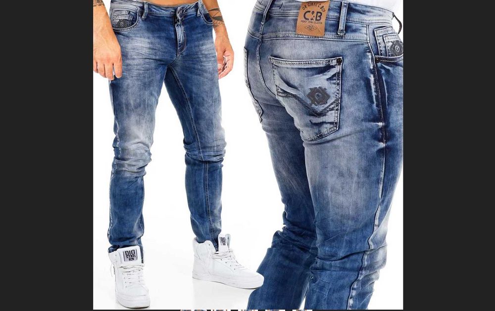 Nowe 84/114 cm Cipo & Baxx y2k slim vintage W31 L34 90s 30 l36 skinny