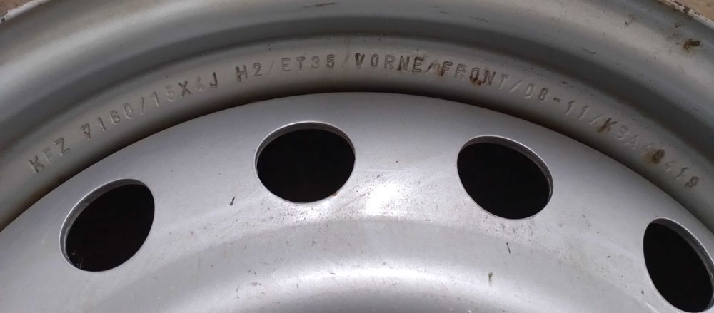4 jantes de ferro 15 p/ Mitsubishi I Miev, Citroen CZero e Peugeot Ion