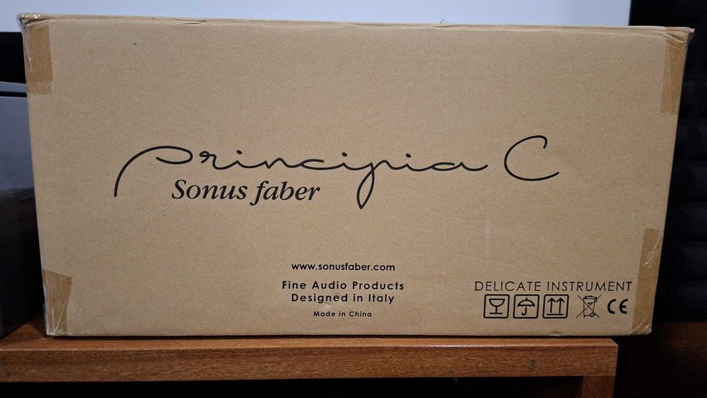 Coluna Central Sonus faber Principia C – Como Nova (C/ Caixa Orig.)