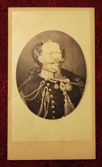 King Victor Emmanuel of Italy, father of Queen Dona Maria Pia, CDV
