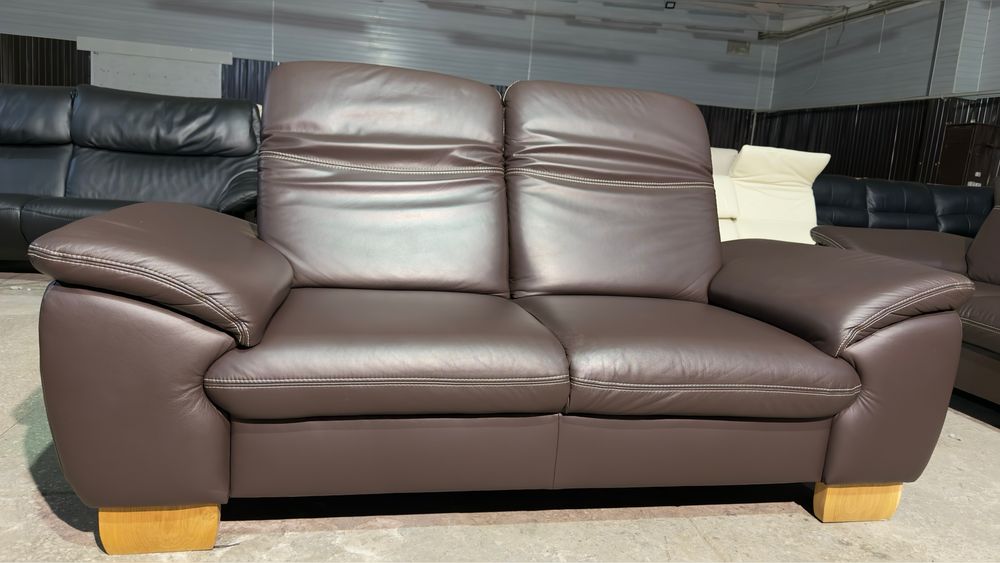 Шкіряний не розкладний диван. Кожаный не раскладной комплект
