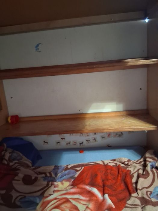 Duże solidne lozko piętrowe prawdziwe drewno szuflady