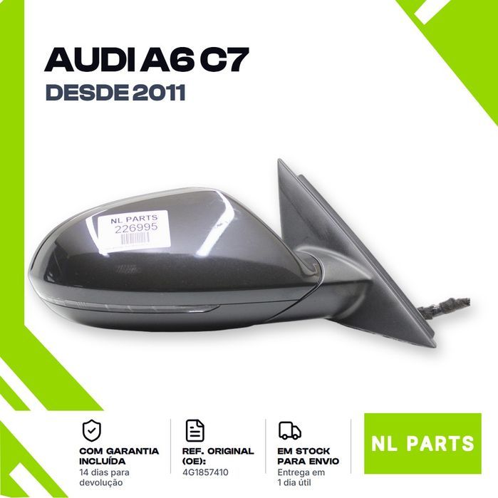 Espelho retrovisor Audi A6 C7 4G1857410 Direito (2011 em diante)