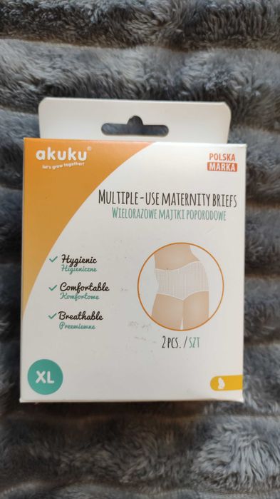 Majtki poporodowe 2 szt xl nowe AKUKU