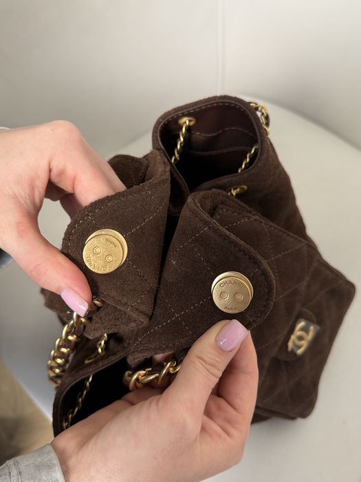 Сумка Chanel 25 Small шоколадна