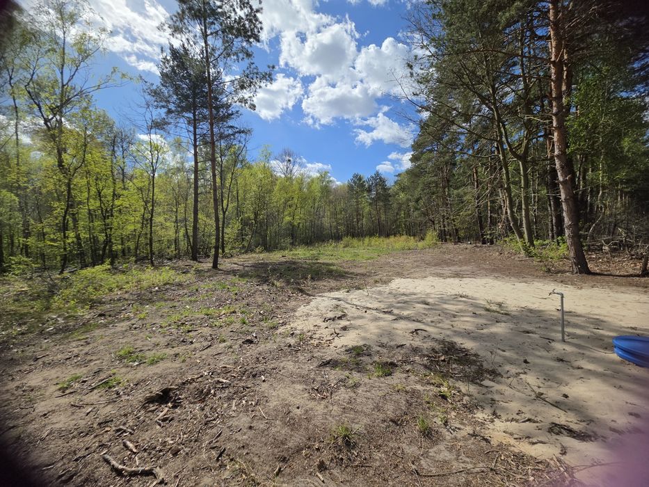 Działka przy lesie z pozwoleniem na budowe